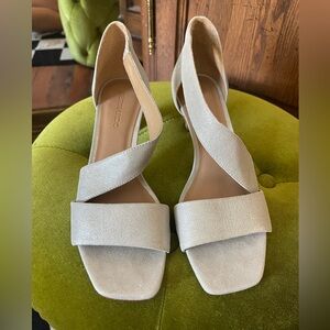Bernardo Silver Suede heels size 8.5
